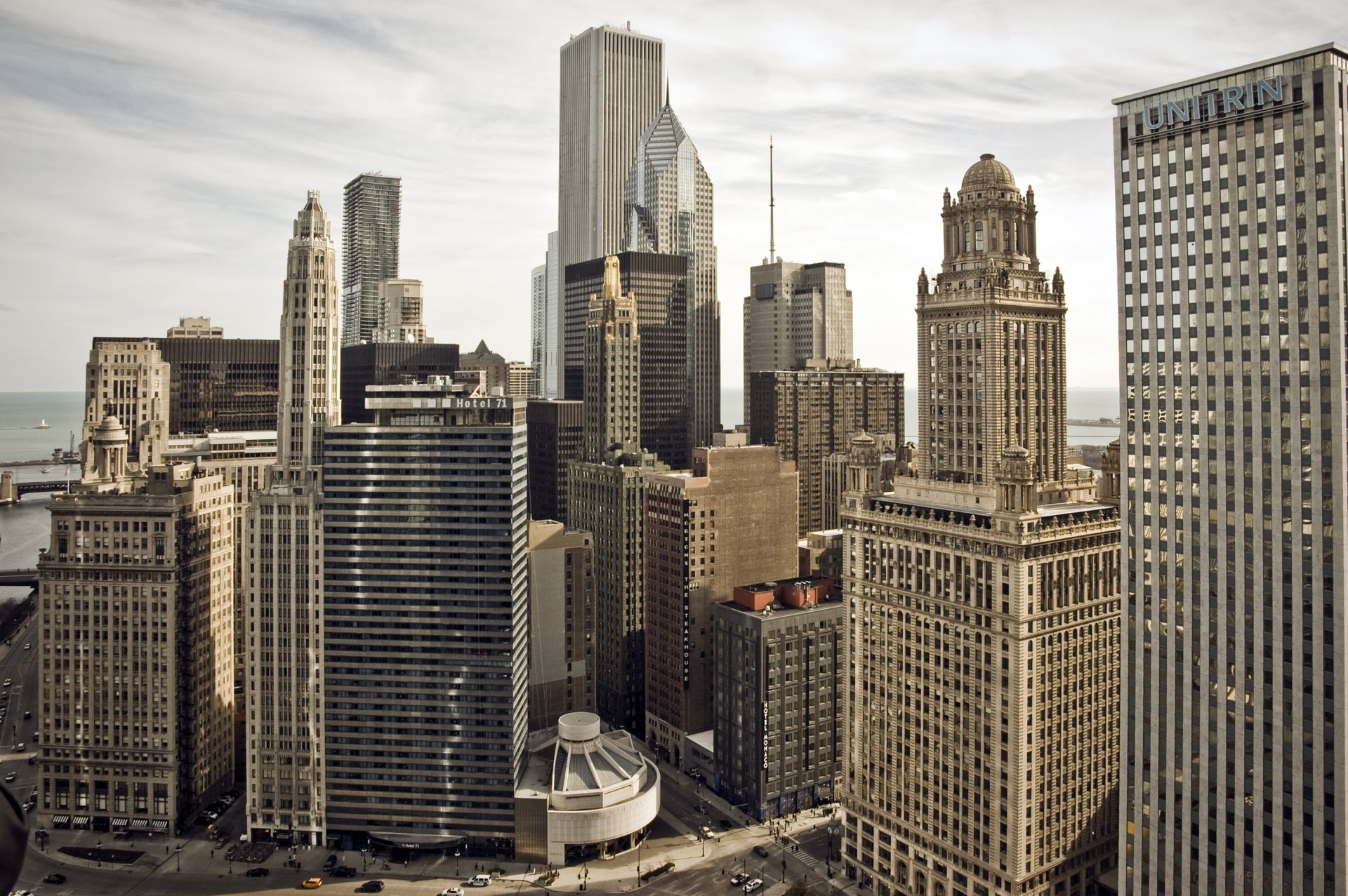 chicago illinois united states town skyscraper building