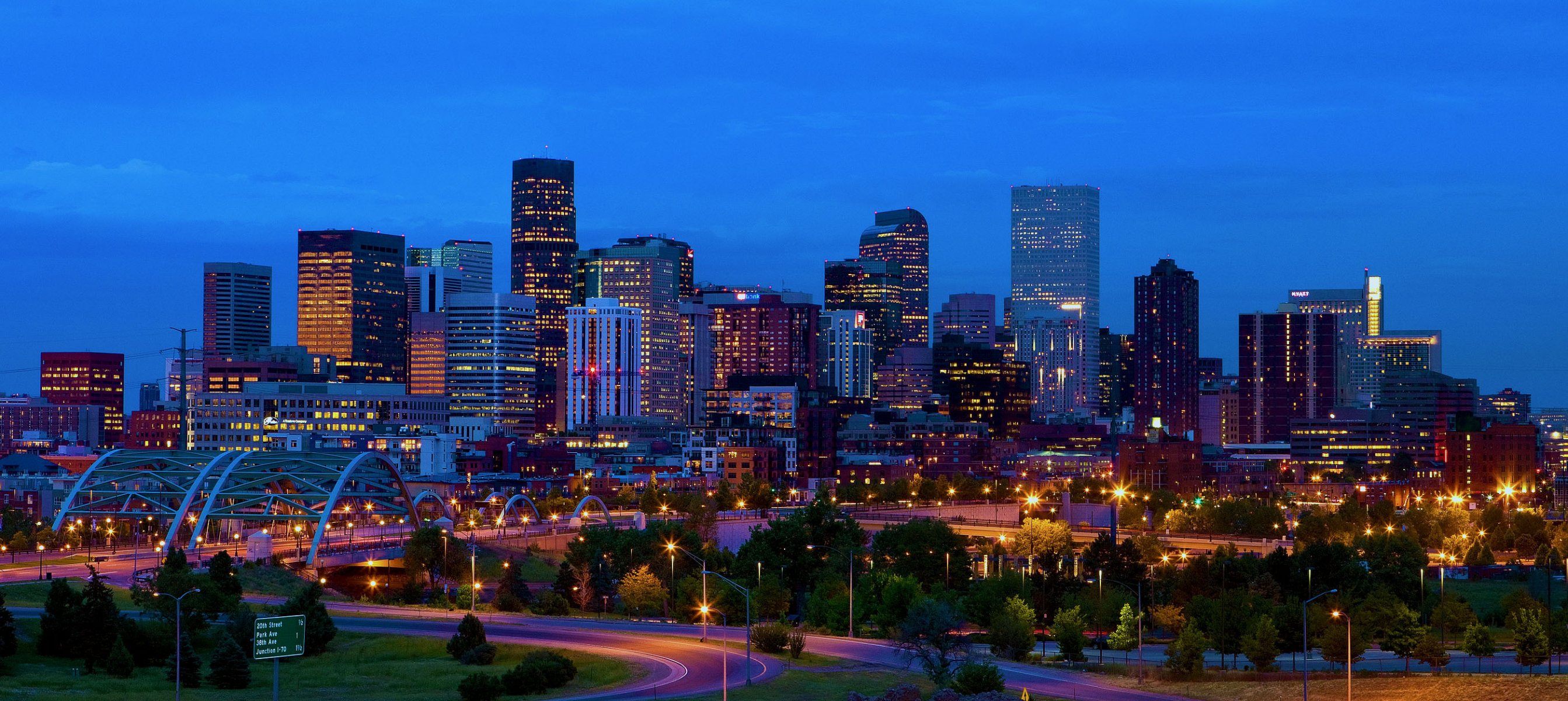 estados unidos denver colorado horizonte américa panorama