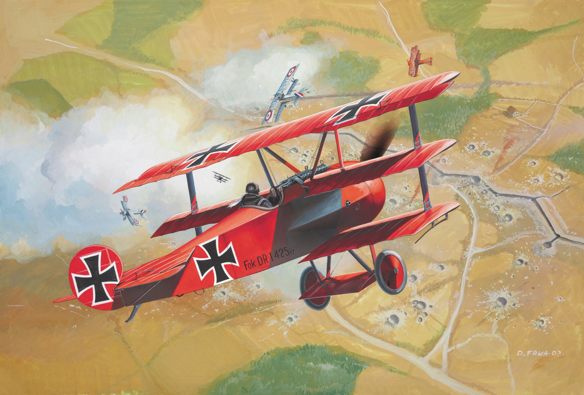 the red baron the first world the plane triplane