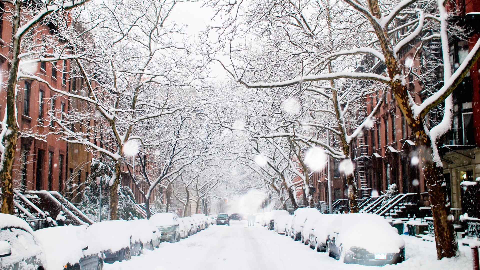 ville rue hiver neige hiver