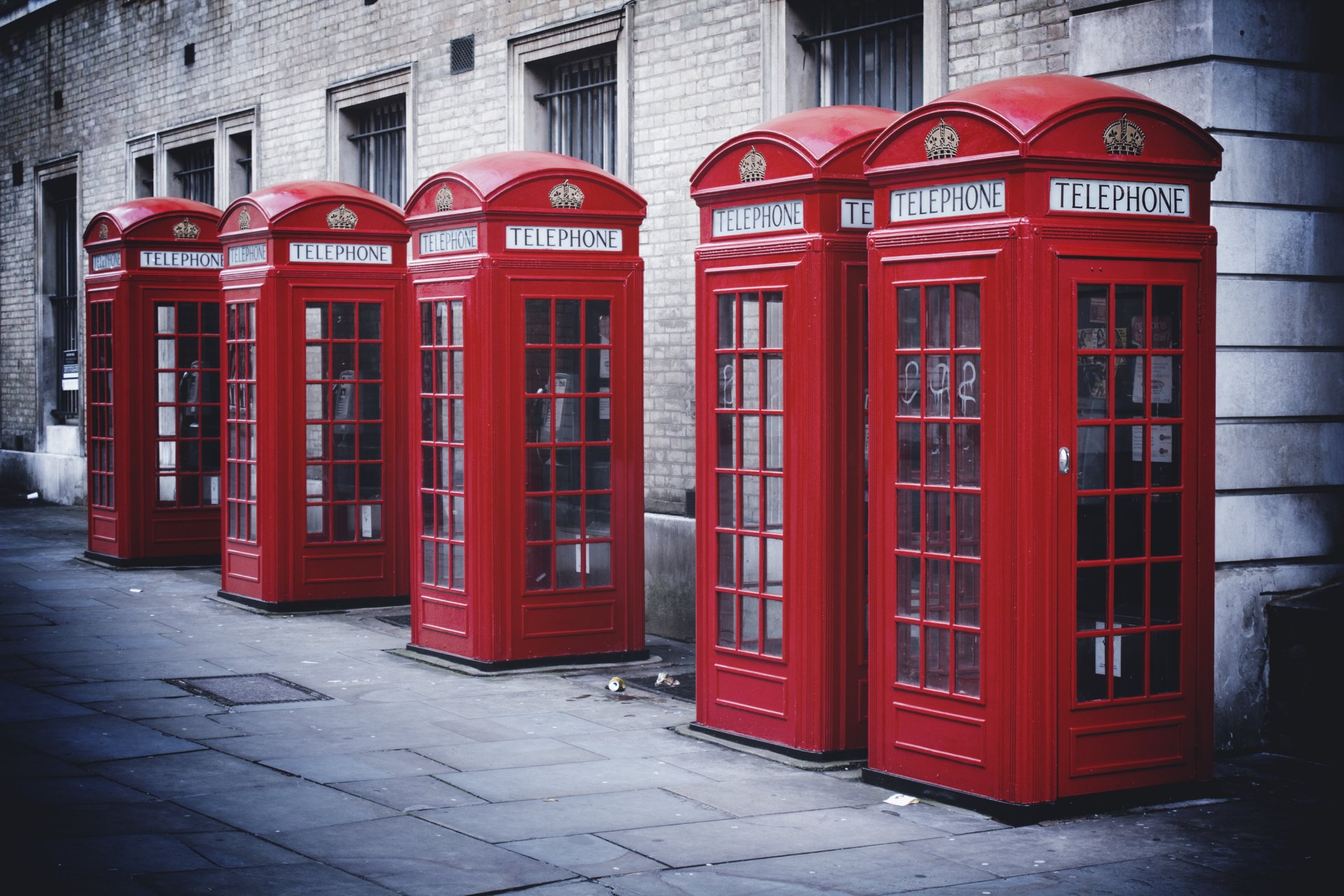 london england telefonzelle straße stadt