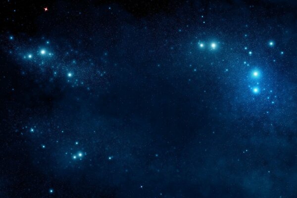 A cluster of stars in the vast cosmos