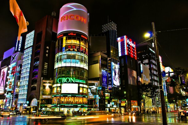 Japonia, piękne budynki sklepów