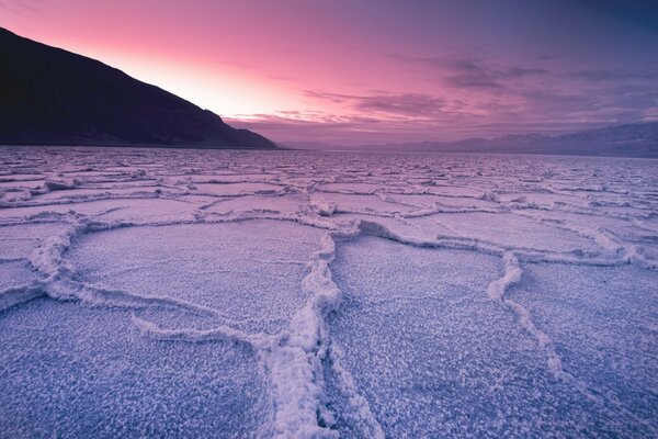 Nature attractions of the USA at sunset