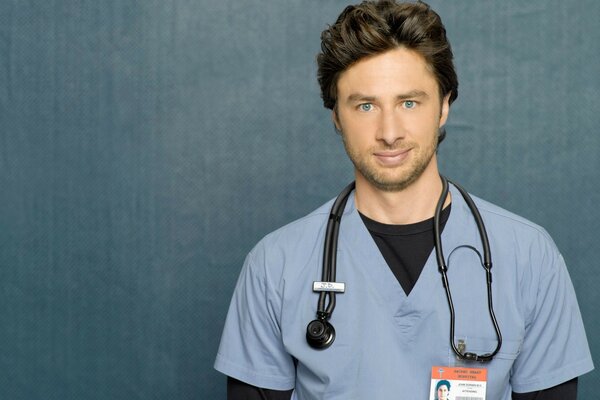 Attore Zach Braff. Super dottore