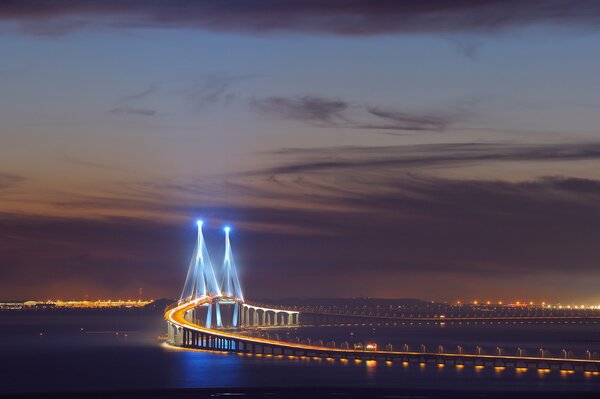 Night Bridge in South Korea