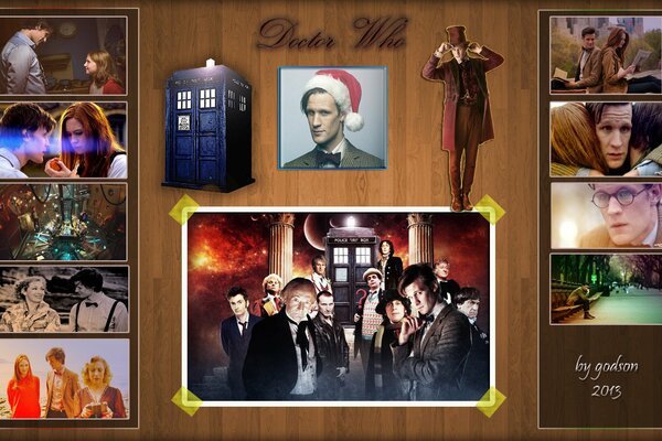 A great collage based on the Doctor Who series