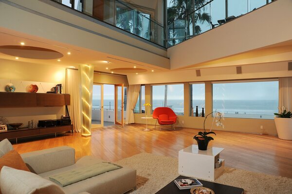 Bright villa with sea view, with modern design