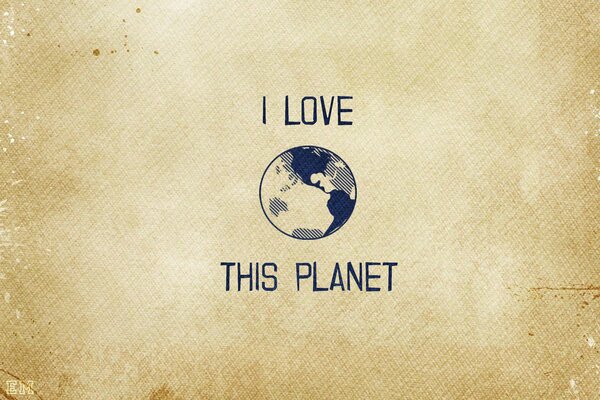 Poster I love this planet