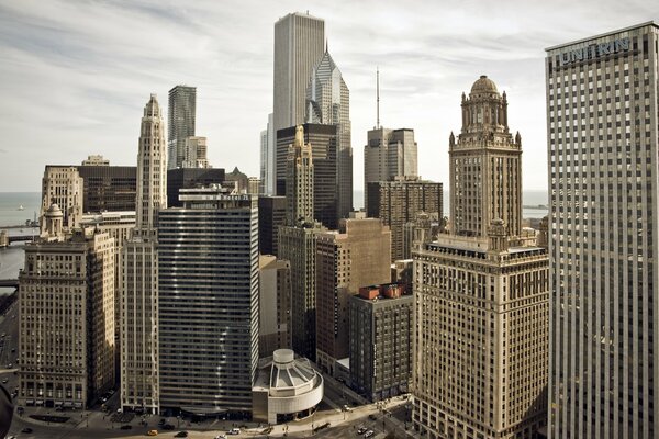 Miasto Chicago piękne budynki