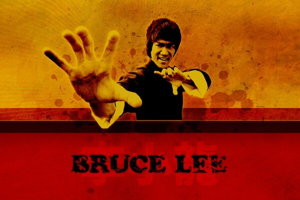 Célèbre combattant des arts martiaux Bruce Lee