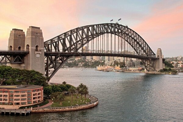 Harbour Bridge Bridge over the Bay in Sydney