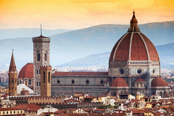 Architecture of Florence panorama Tuscany