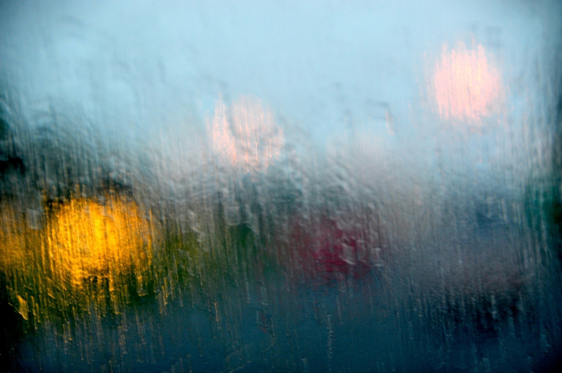 pluie bokeh