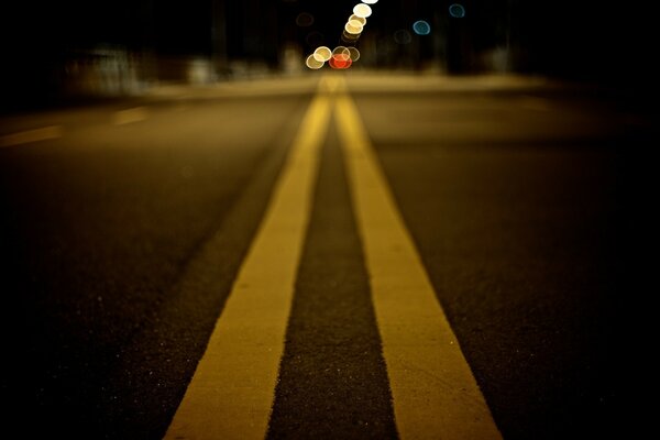 A long way under the lights of lanterns