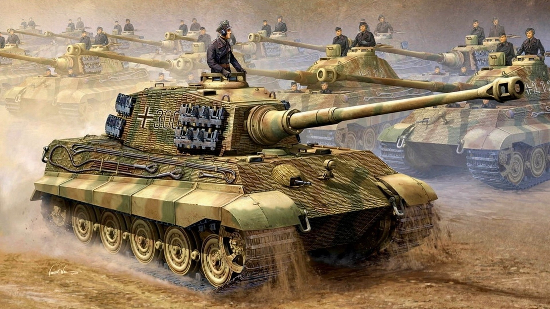 работа king tiger тигр ii абстракция