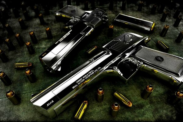 Pistola con set di proiettili
