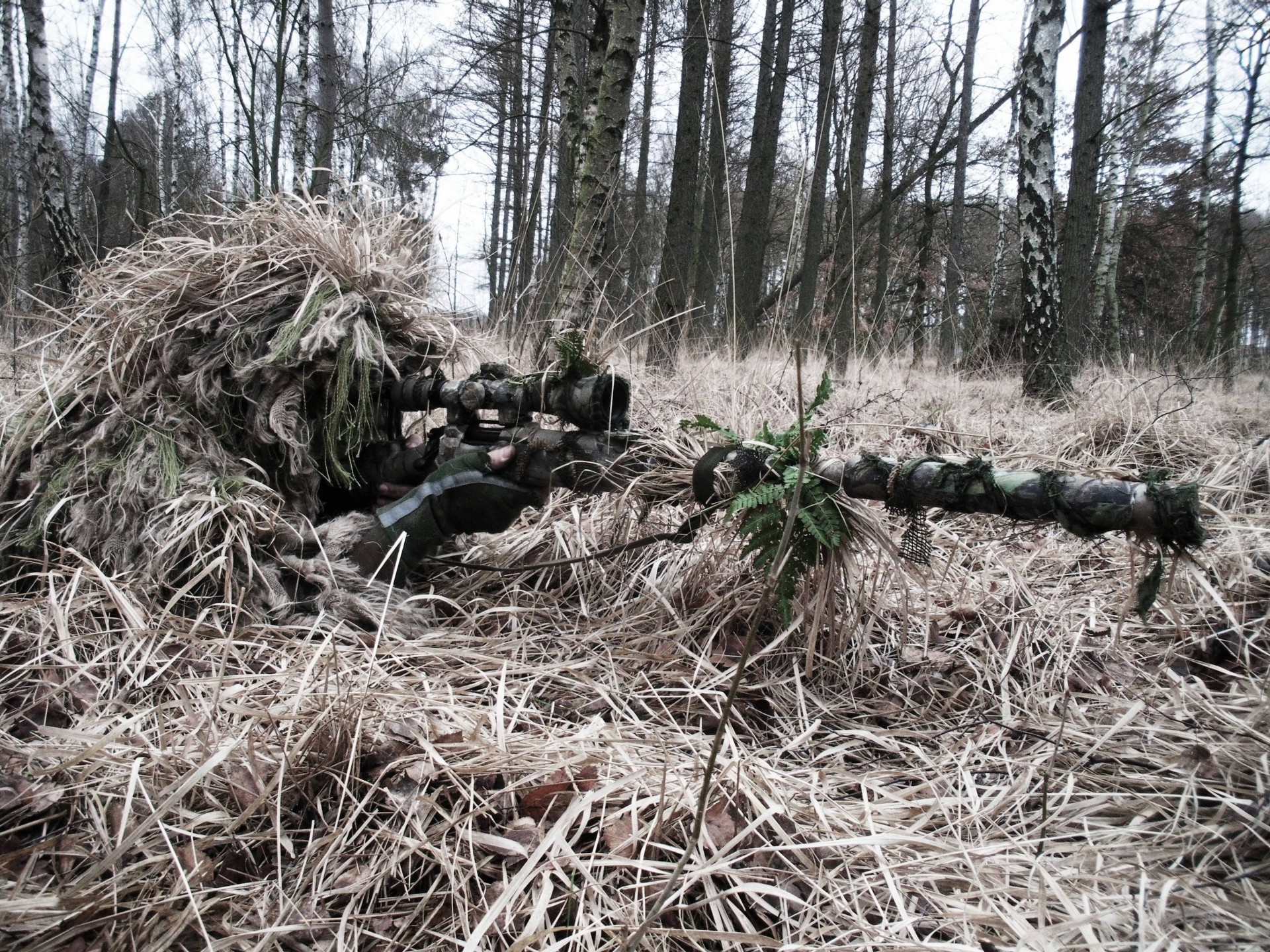 déguisement sniper embuscade fusil de sniper