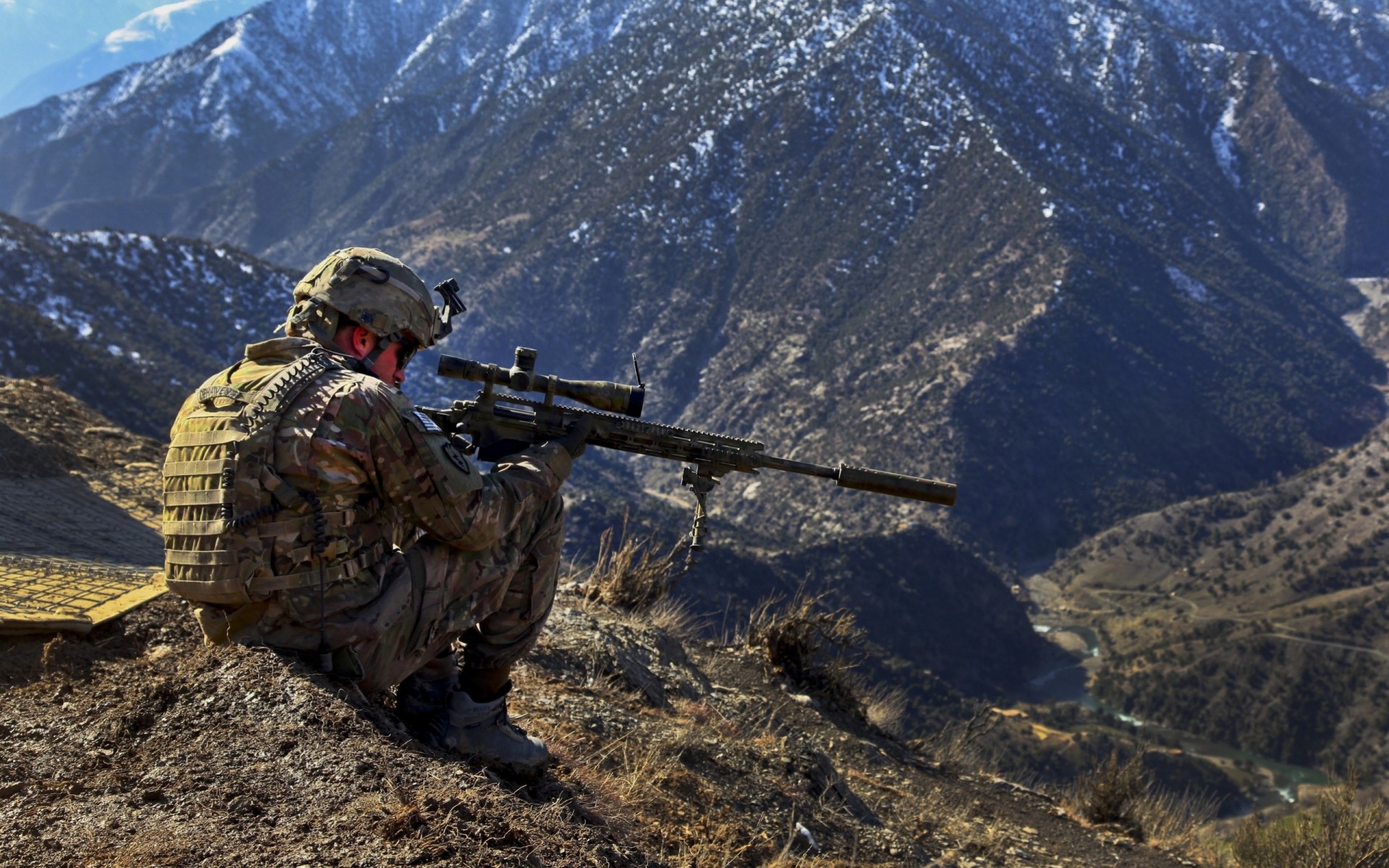 fusil de sniper militaire sniper armée vue