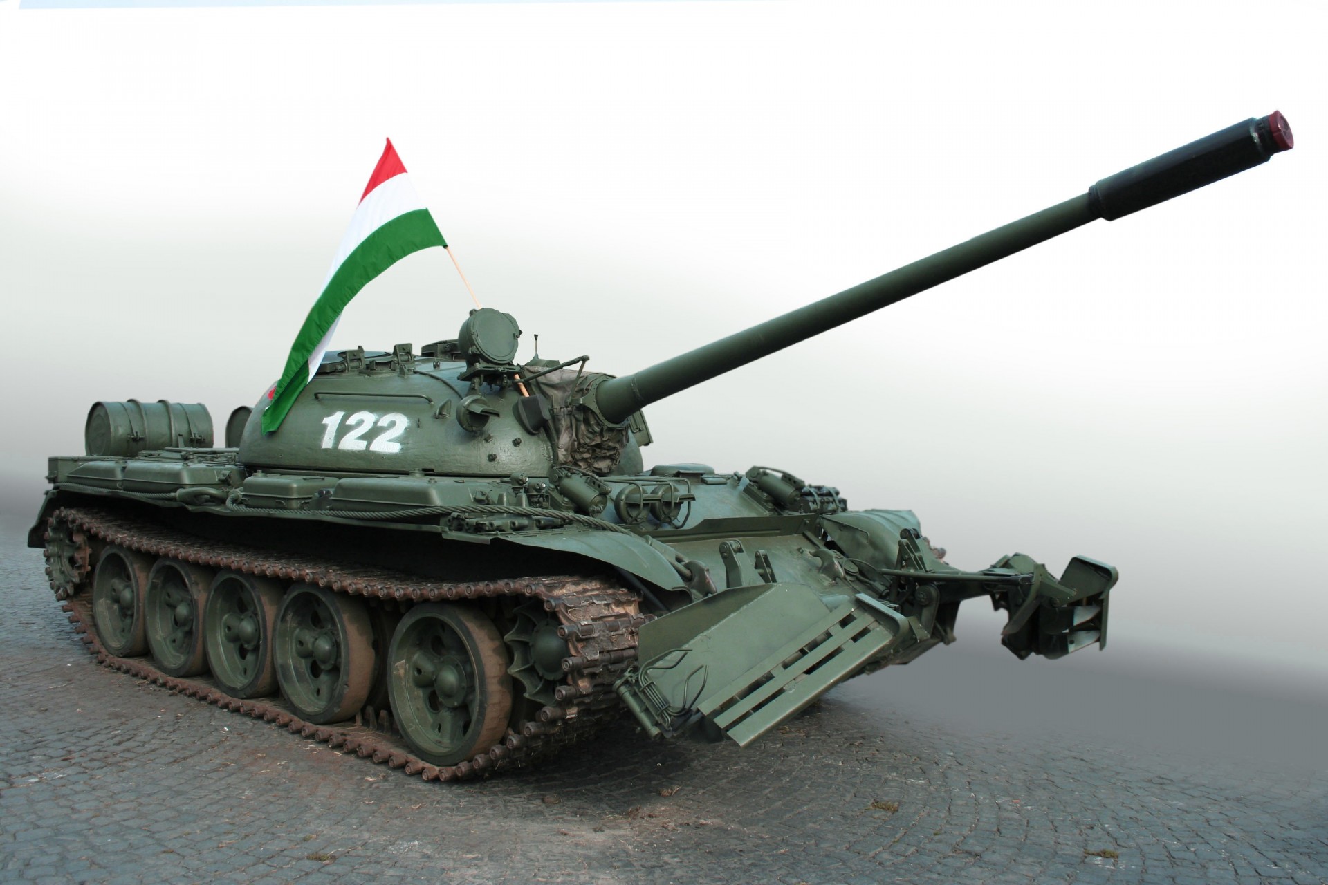 verts t-54 drapeau réservoir