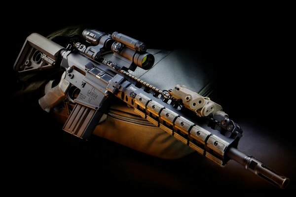 Hermosa imagen de armas, rifles