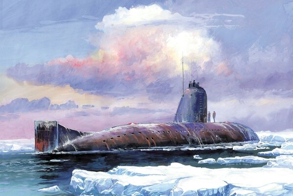 Sottomarino nucleare tra le nuvole