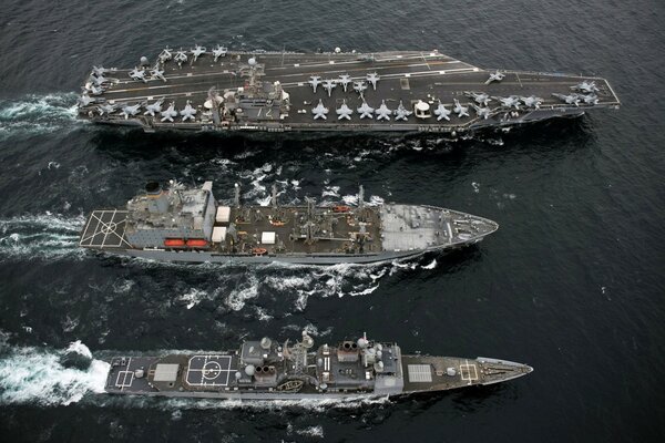 Your warships at sea