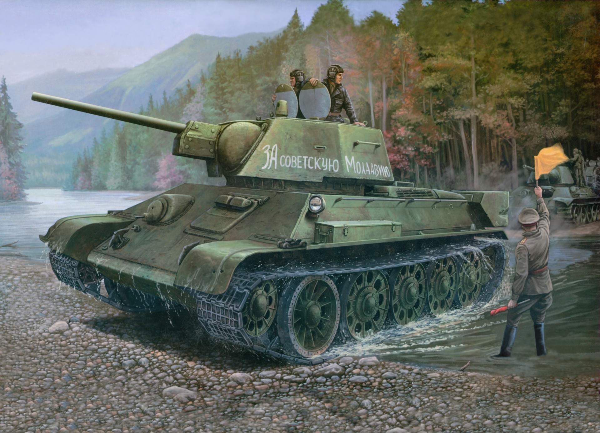 арт t-34 рисунок