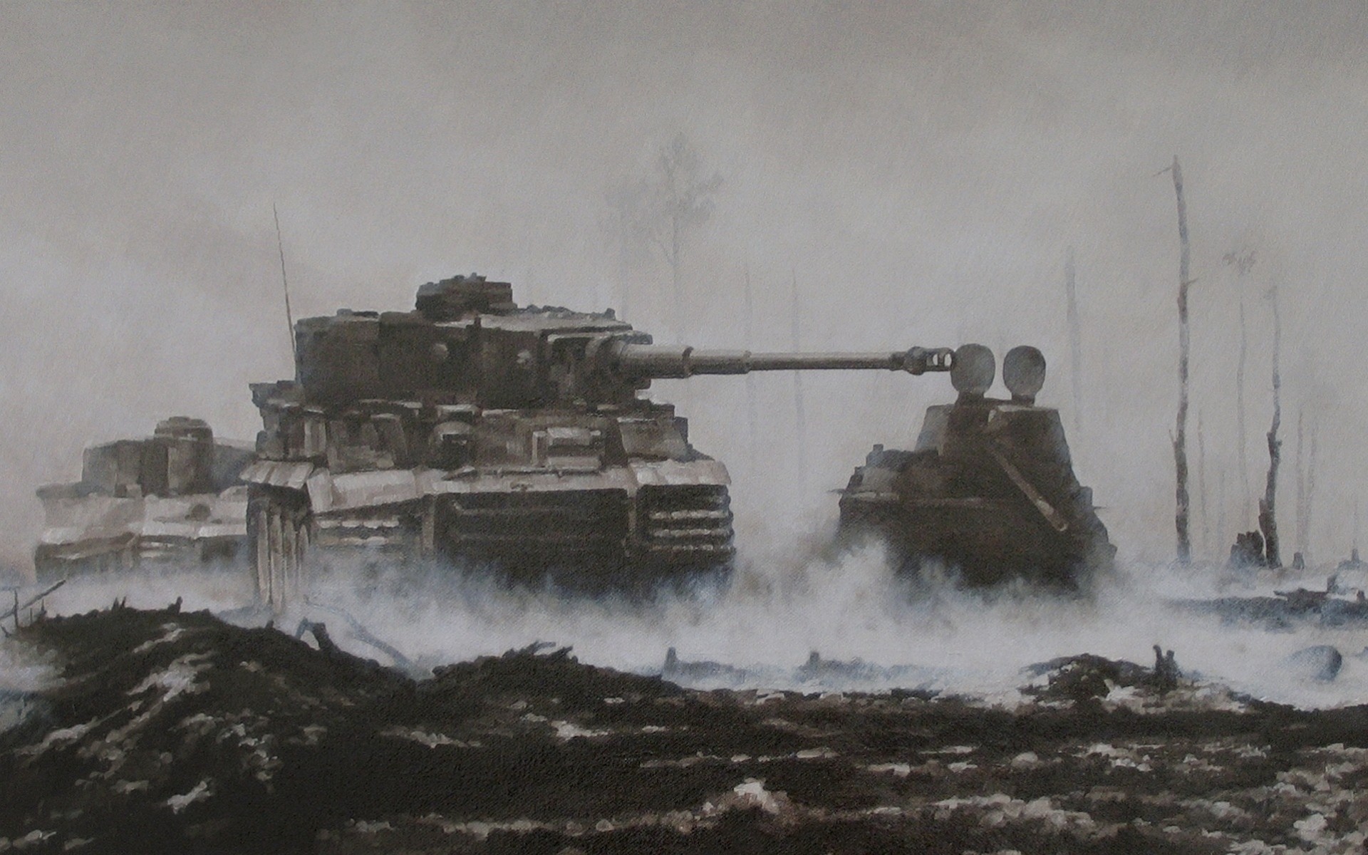 kunst krieg tank tiger