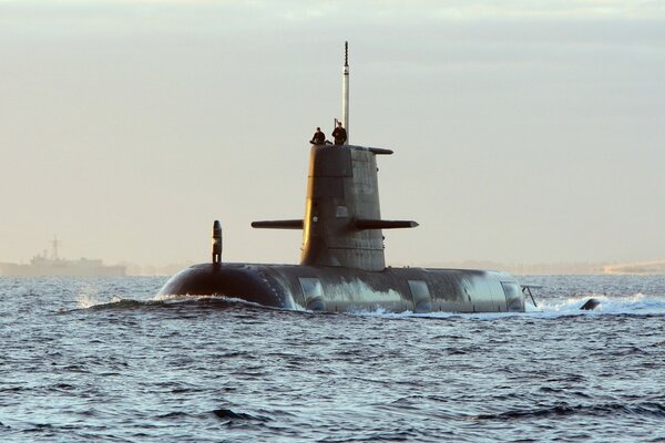 Submarine at sea