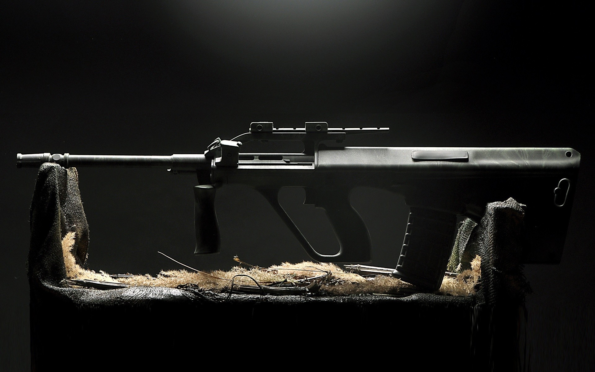 fusil militaire noir steyr aug