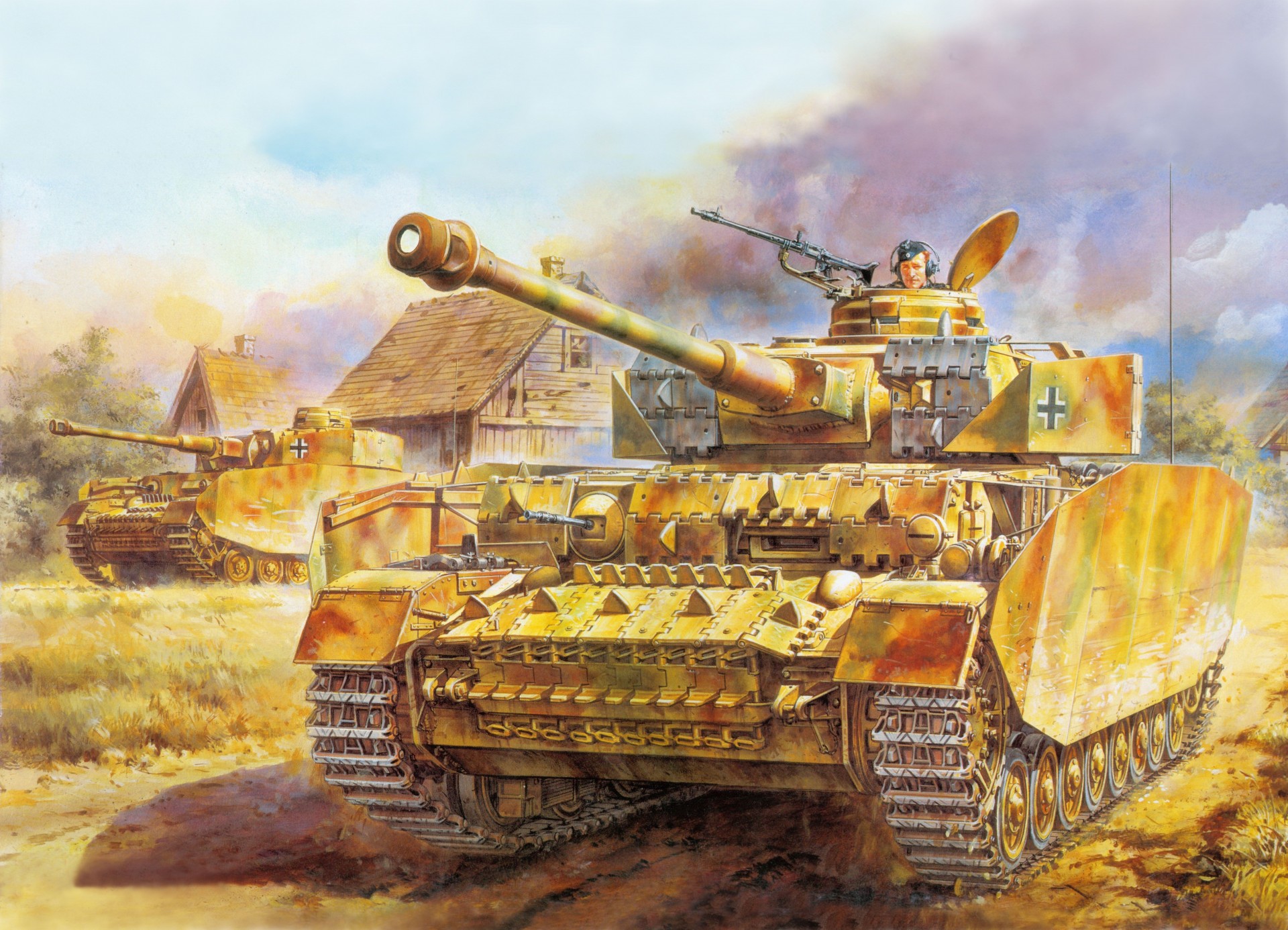 art pz.kpfw.iv serbatoio disegno