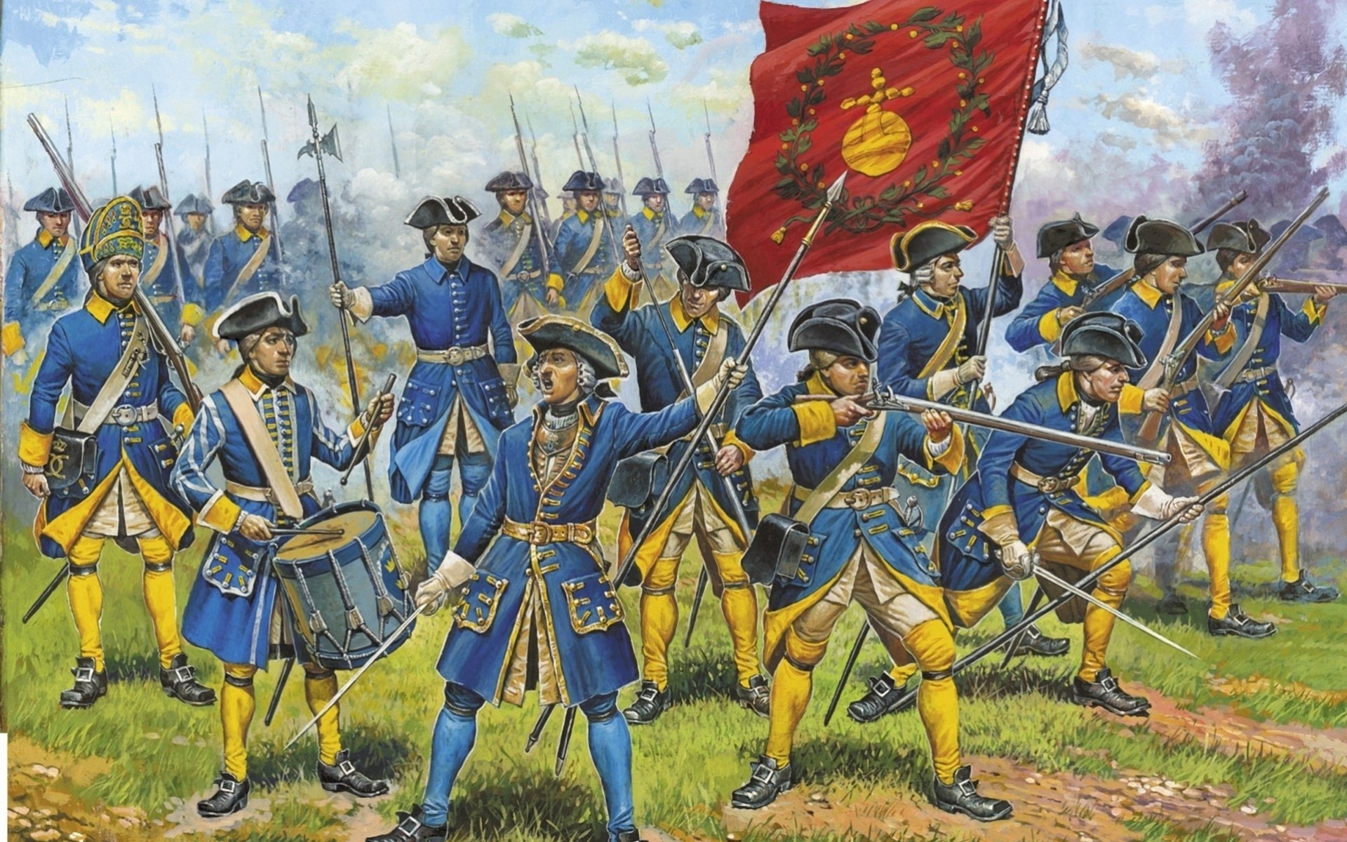 art suédois infanterie guerre poltava bataille armée