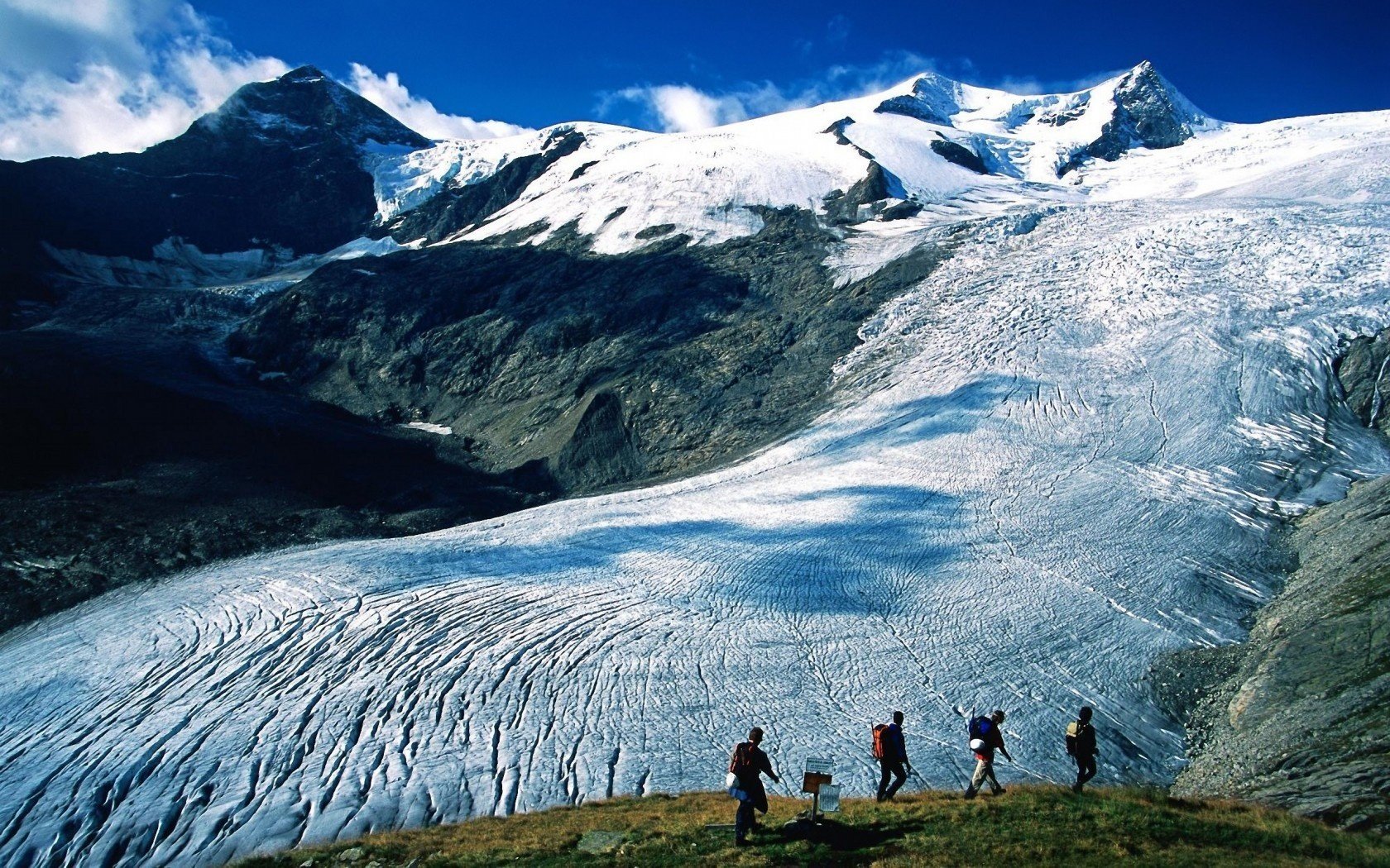 hermoso alpes nieve frío