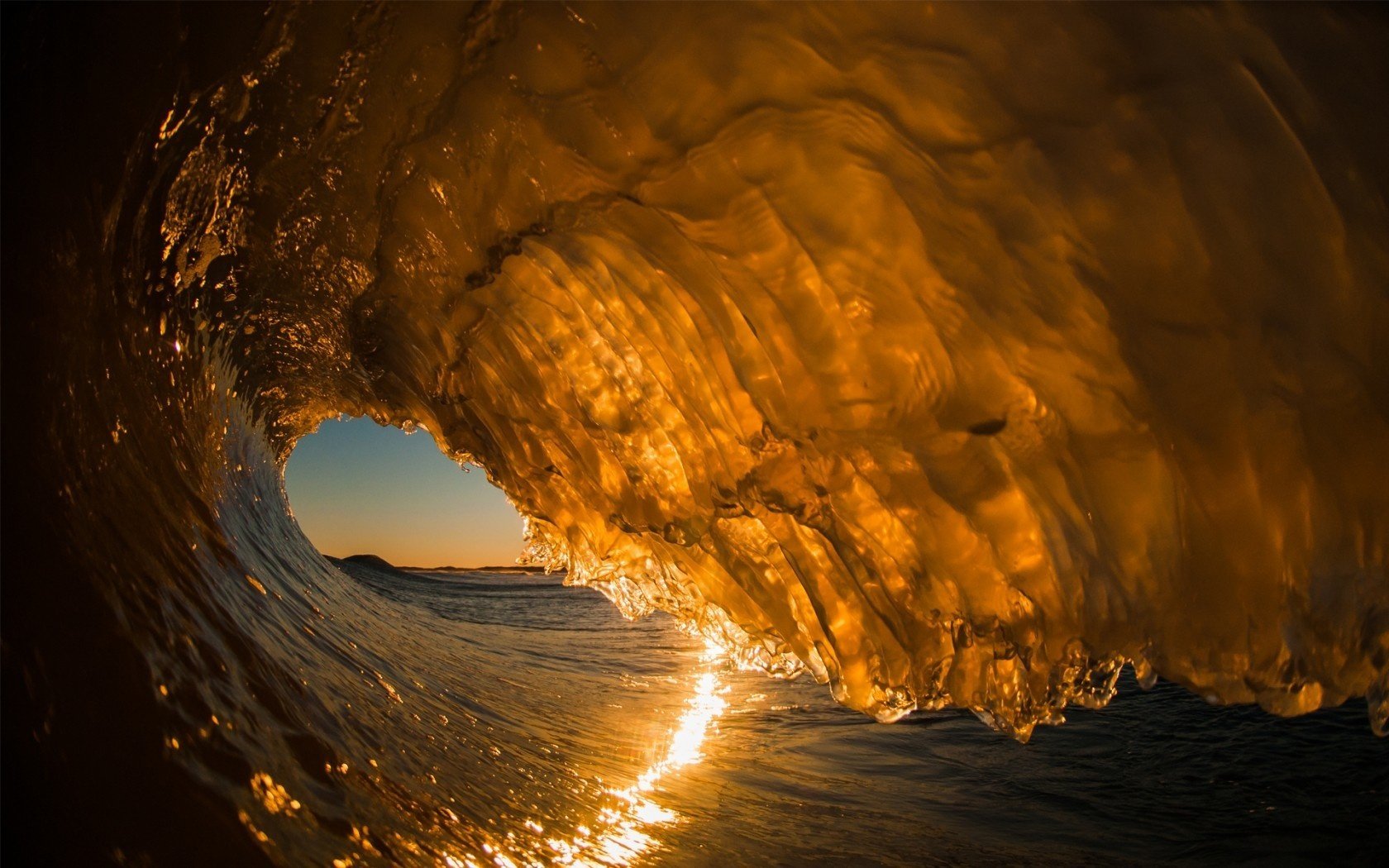 spritzen welle meer sonnenuntergang