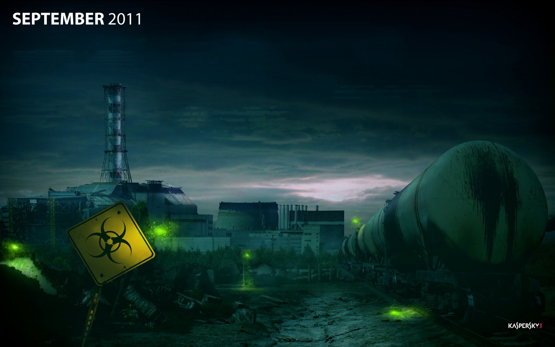 ucrania chernobyl chernobyl tren noche radiación kaspersky