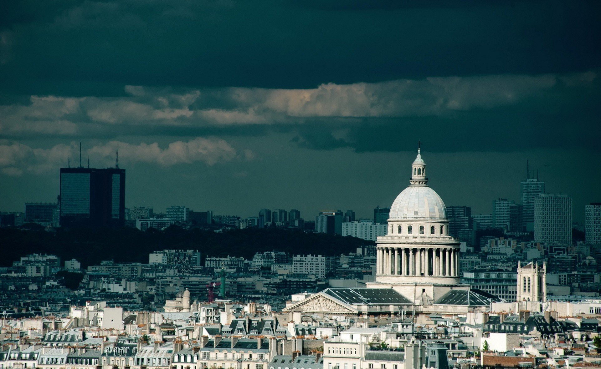 ciudad país francia parís edificios estructuras casas torre cielo nubes nubes