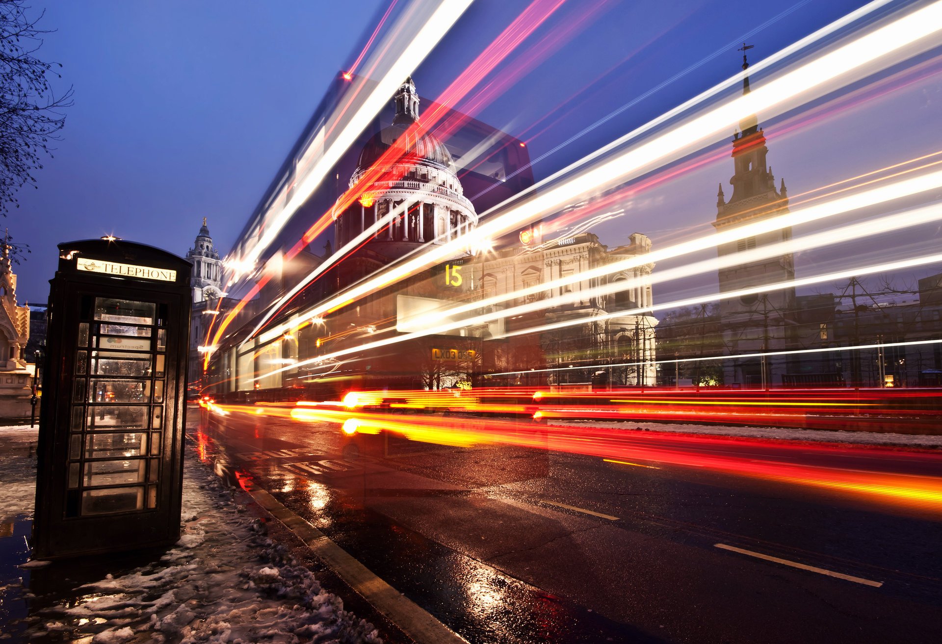 stadt england london straße stand straße pfützen licht belichtung