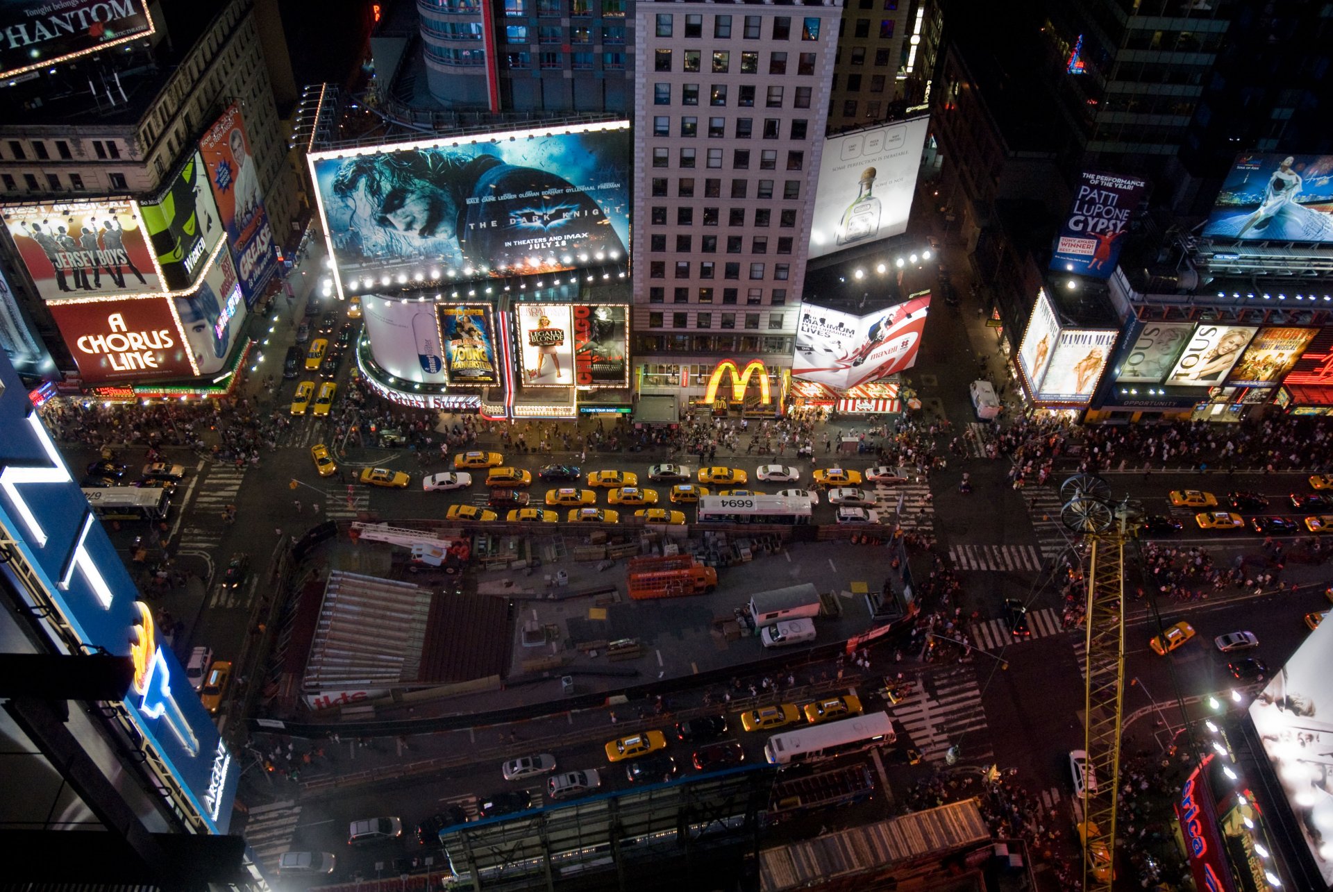 notte città new york times square