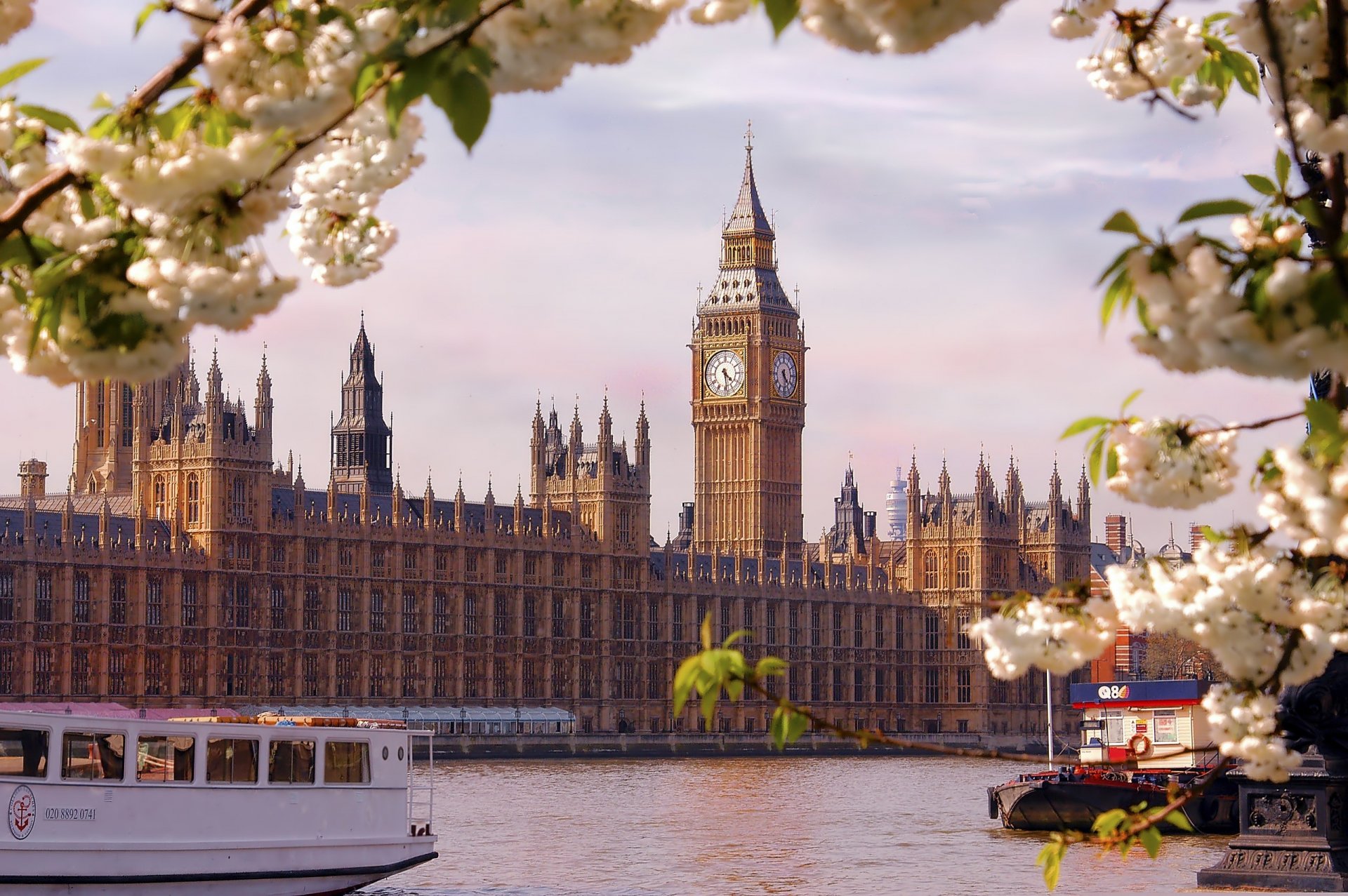 town england london parliament building river