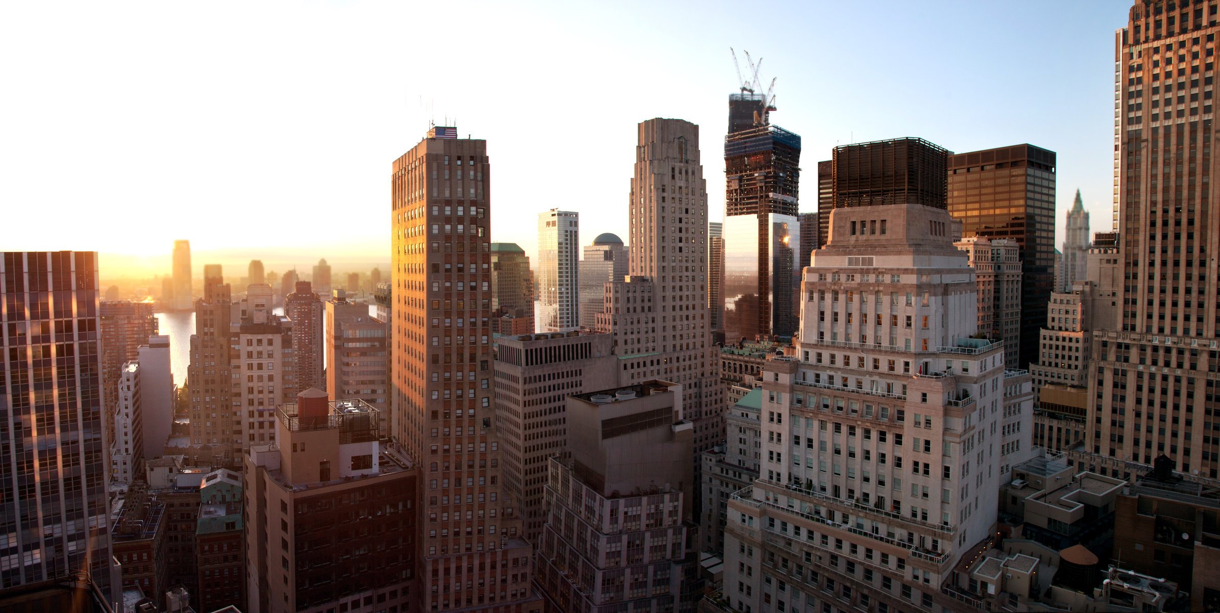 lower manhattan united States of america new york sunset