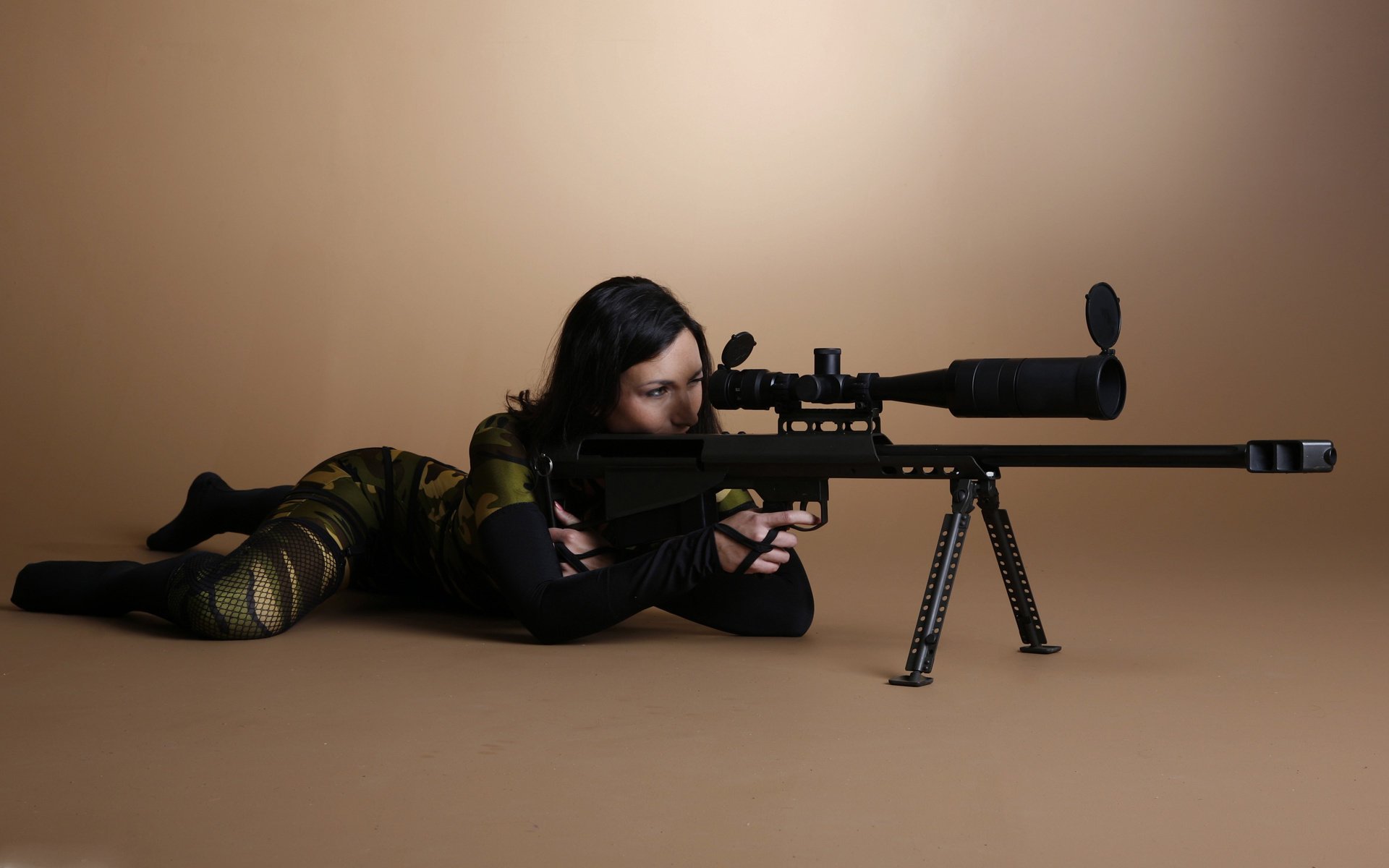 sniper camouflage vue fusil