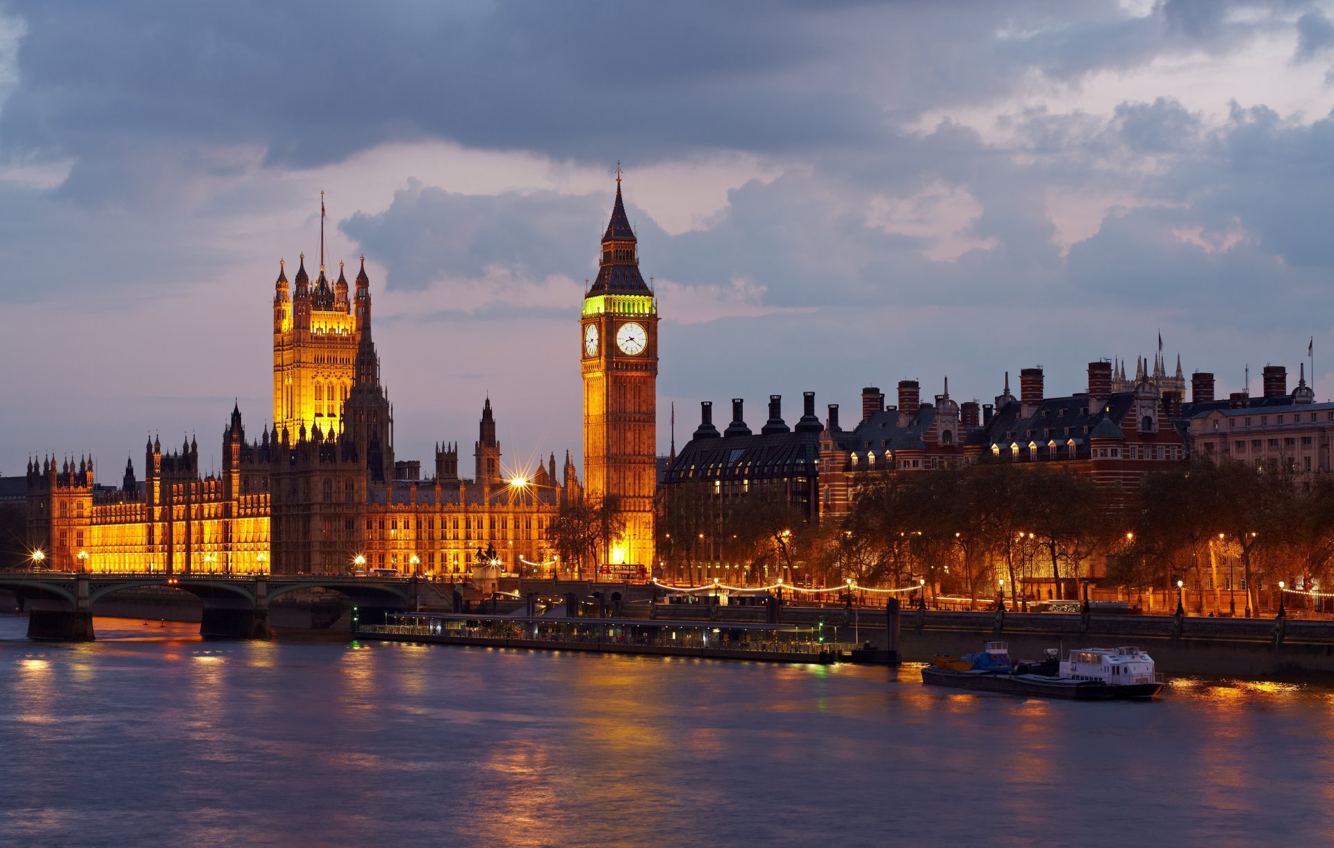 big ben big ben great britain england london palace of westminster river thames city evening