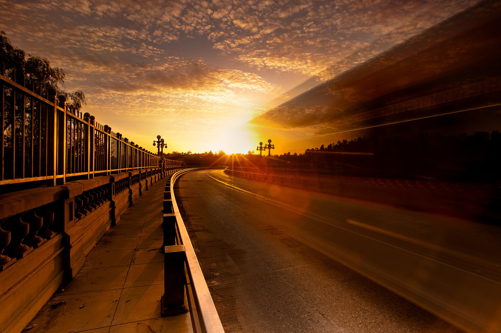 ciudad carretera cerca cielo sol luz exposición resplandor