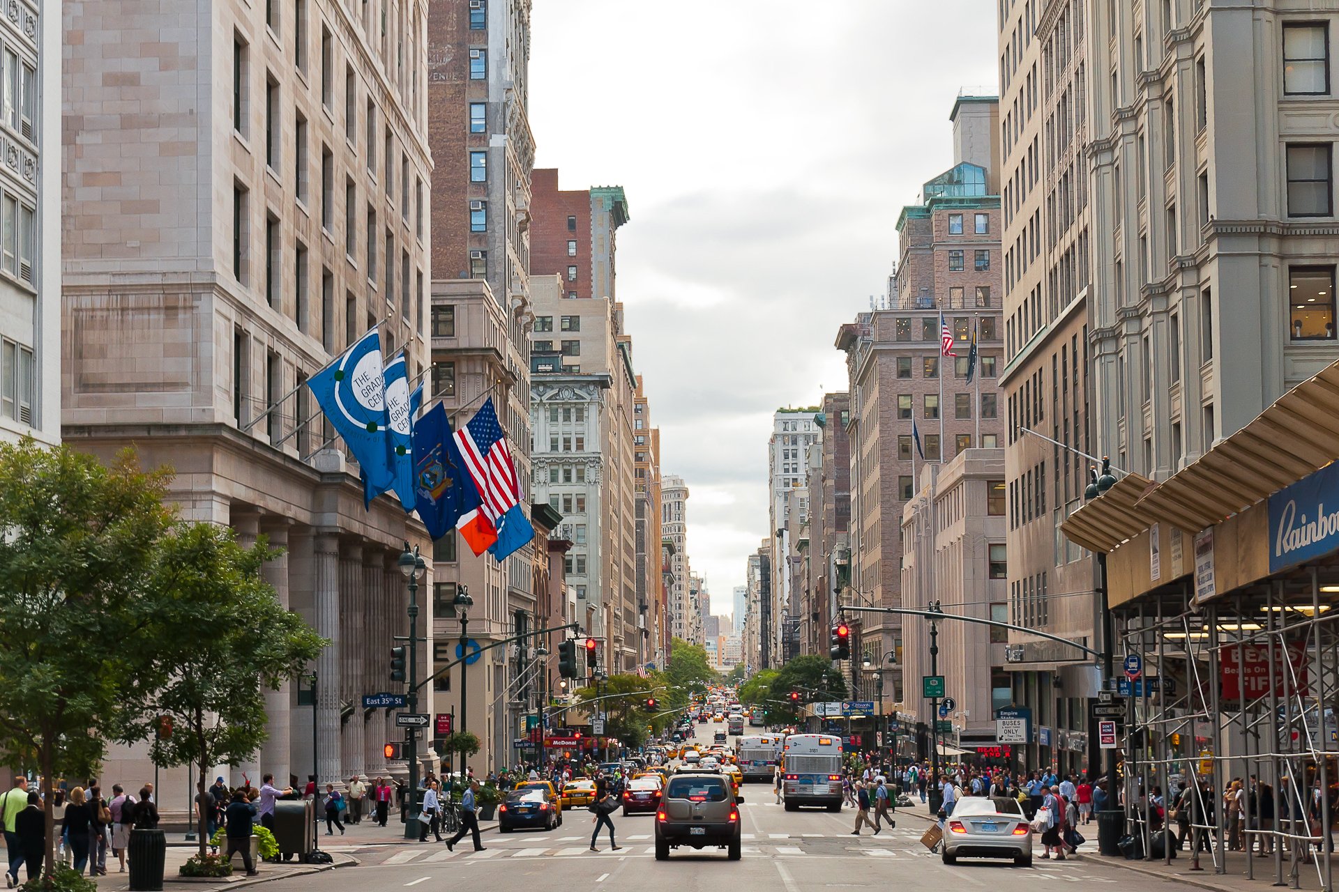 new york new york manhattan manhattan ville personnes voitures gratte-ciel