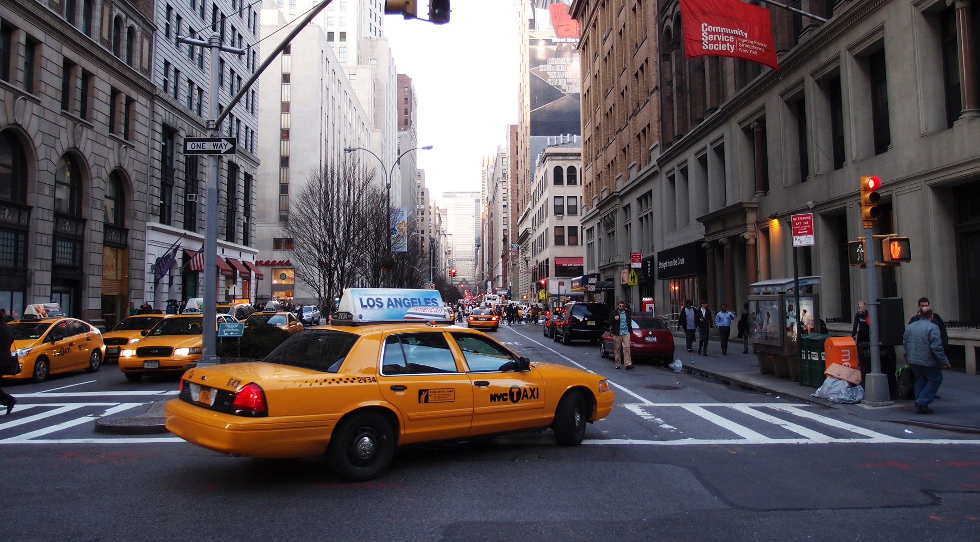 new york taxi strada