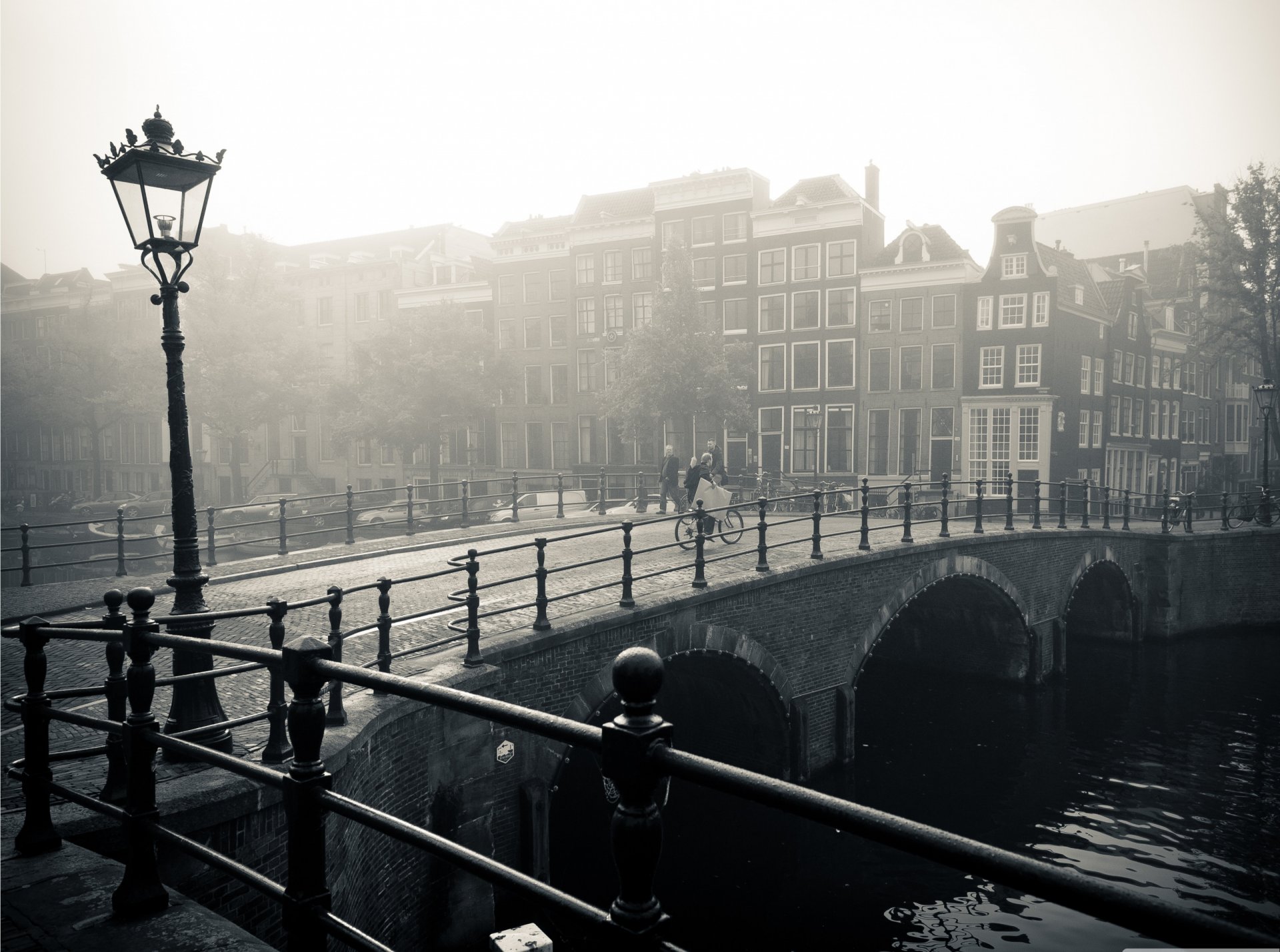 amsterdam old amsterdam river bridge