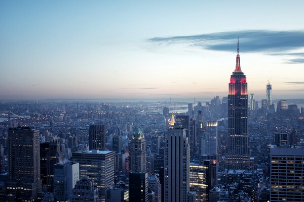 View of Rockefeller Center New York