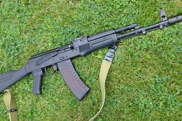 Title semi-automatique AK 47 sur gazon