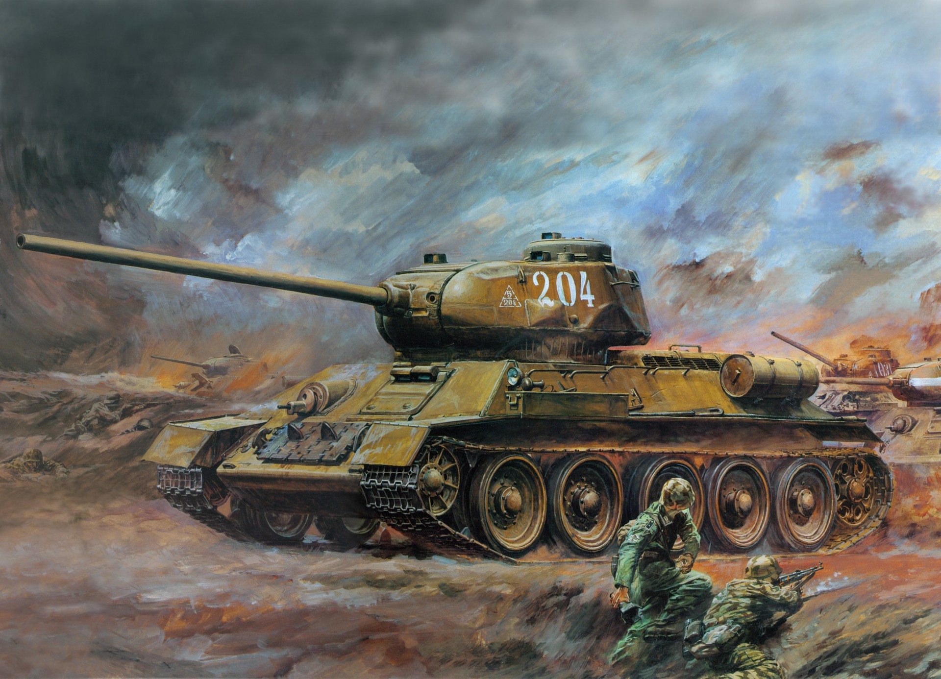 art t-34-85 tanque